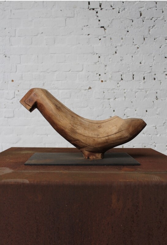 free form wooden sculpture by Roland LAVIANNE (1948-2022)