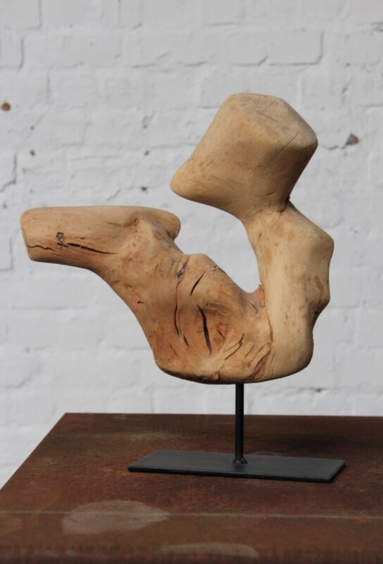 free form wooden sculpture by Roland LAVIANNE (1948-2022)