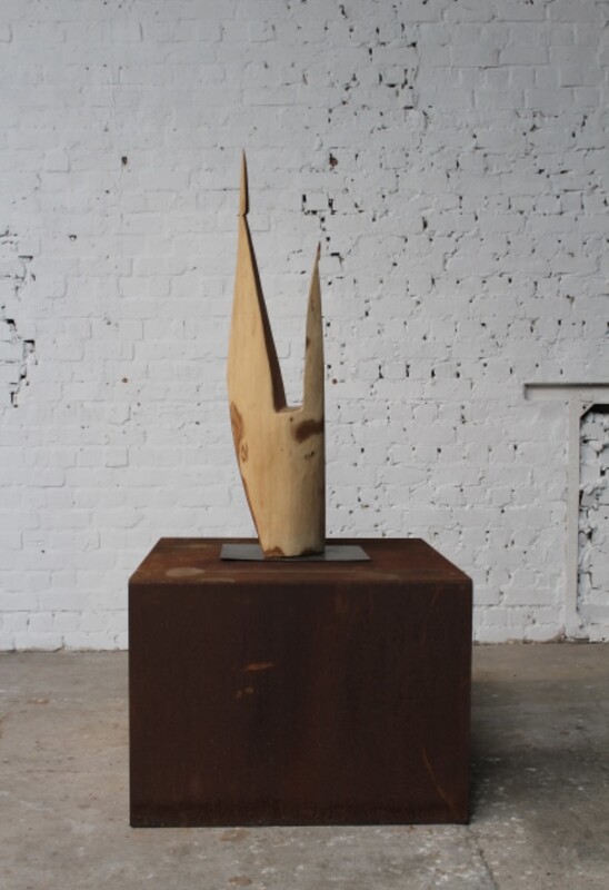 free form wooden sculpture by Roland LAVIANNE (1948-2022)