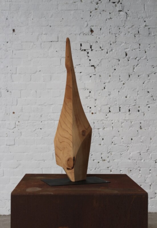 free form wooden sculpture by Roland LAVIANNE (1948-2022)