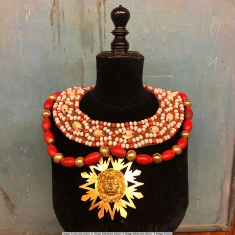 number 1 of 3 necklaces, stage jewellery, made for the Opera l Africaine in 1877 at the Opera Garnier in Paris for sell