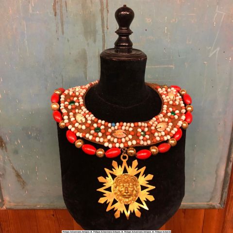 number 2 of 3 necklaces, stage jewellery, made for the Opera l Africaine in 1877 at the Opera Garnier in Paris.  for sell